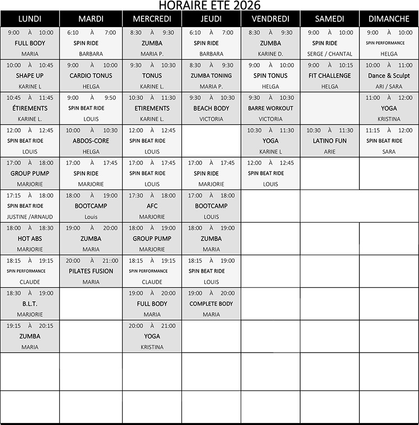 horaire-spin-aerobie-ete-2026